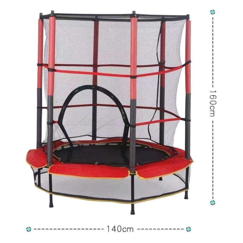 Trampolín infantil para interiores, trampolín para jardín de infantes, trampolín de entretenimiento para adultos con red de protección, exclusivamente para ventas internacionales