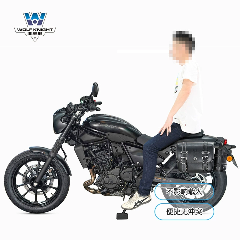 Подходит для бокового багажника Kawasaki Eliminator 500, ретро-боковой багажник, модифицированный чехол для шлема, быстросъёмный багажник со щелчком, замок, особый