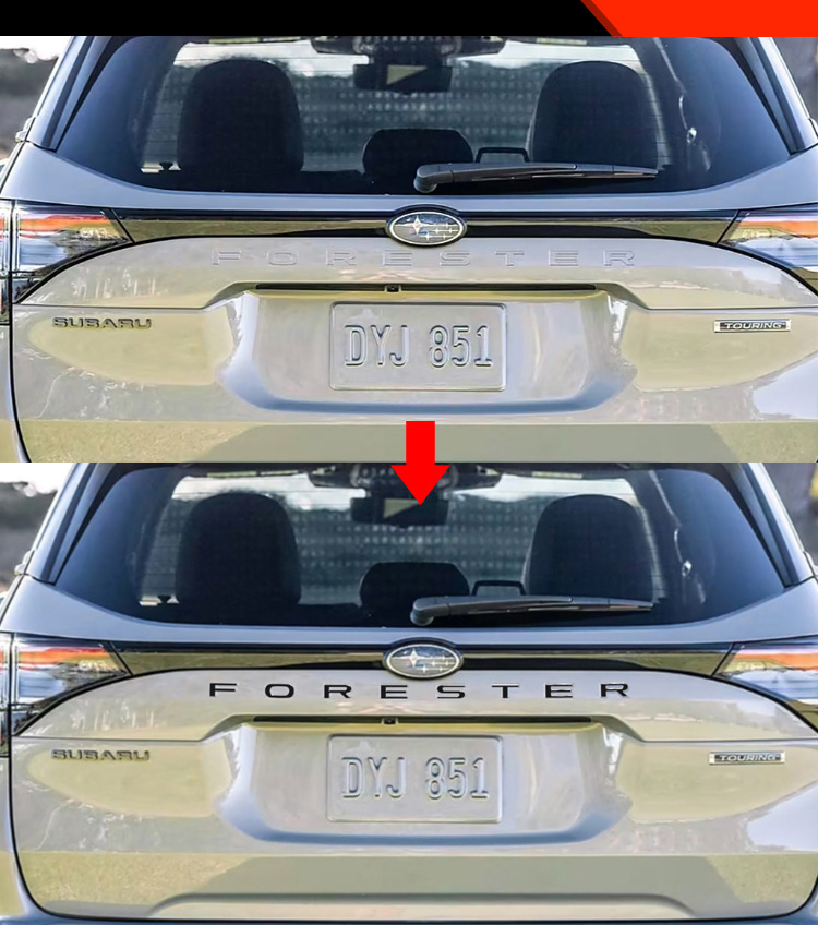 Suitable for 25 Subaru Forester Modified Rear Trunk Car Logo Letters Sl Series Special Bright Strips