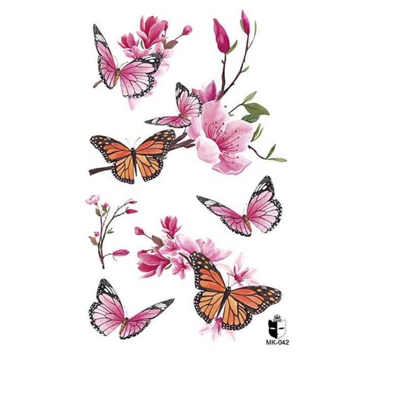 Animal blanco y negro desechable pegatinas de tatuaje belleza pegatinas de tatuaje moda estética patrón de personalidad dama pegatinas de tatuaje