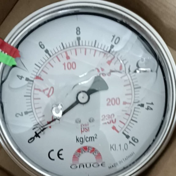 Обычная обработка износостойкий радиальный вакуумметр обычный Цифровой манометр Y100 нестандартного типа механической указки