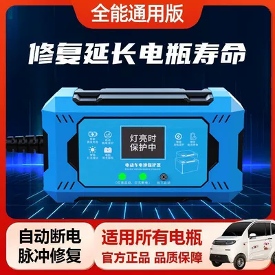 Electric Vehicle Battery Repairer Activates and Extends Battery Life, Pulse Charger, Electric Repairer, Universal Type (Other Electric Vehicle Accessories) - universal-for-all-batteries-overcurrent-protection-short-circuit-protection-low-voltage-protection