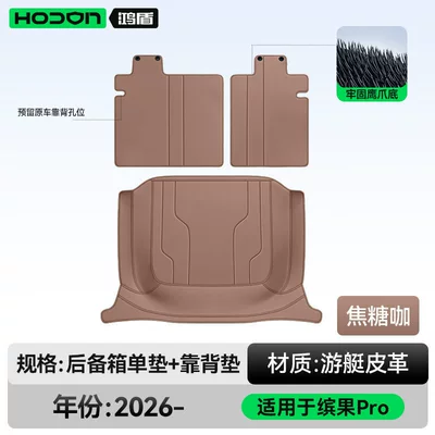 Models, Wuling Car Interior Modification – Trunk Mat - caramel-coffee-single-cushion-back-cushion-wuling-bingo-pro26-five-seater