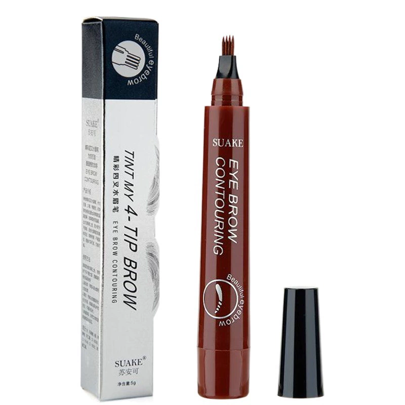 Трансграничный Су Анке четыре головы карандаш для бровей микро-резьба непросто снять макияж четыре бифуркации водный карандаш для бровей чистый красный карандаш для бровей Жидкий Макияж
