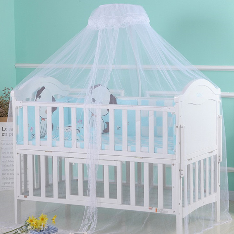 Baby Mosquito Net Cover Foldable Floor-Standing Baby Bed Mosquito Net with Bracket Umbrella Cover Palace Baby Mosquito Net