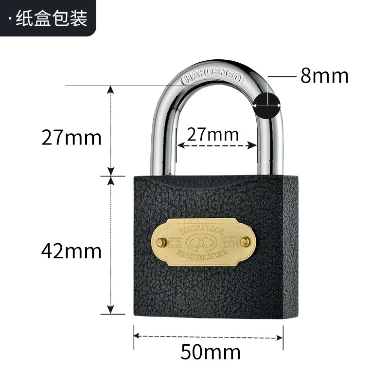 YaHuan Asian Household Safety Anti -theft Hanging Solid Color Symphony One Mallery Iron Lock