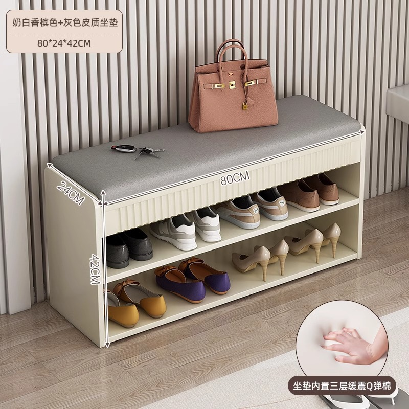 Estante de zapatos doméstico pequeño interior puerta estrecha estante de almacenamiento simple multicapa puerta de entrada dormitorio pequeño gabinete de zapatos de alquiler