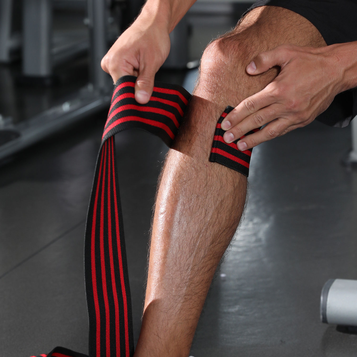 Rodilleras fitness tirantes de rodilla tirantes de vendaje equipo de protección deportiva envoltura de muslos entrenamiento de levantamiento de pesas polainas polainas de fuerza