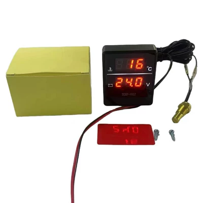 Temperature and Voltage Meter Two-In-One, automobile instrument