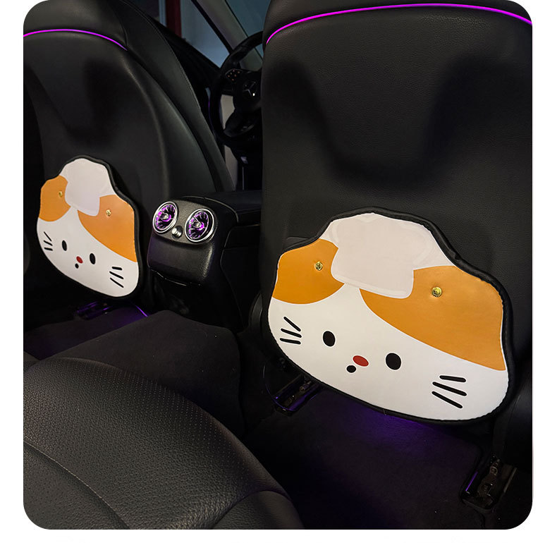 Chef Kitten Anti-Kick Pad Universal Rear Seat Back Anti-Dirty Protective Pad Car Rear Seat Protective Pad Anti-Wear Pad