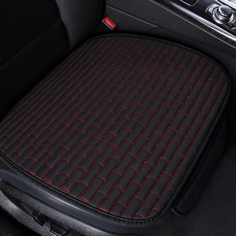 Universal – Seat cushion, seat cover Cushion Four Seasons - black-red-line-square-cushion