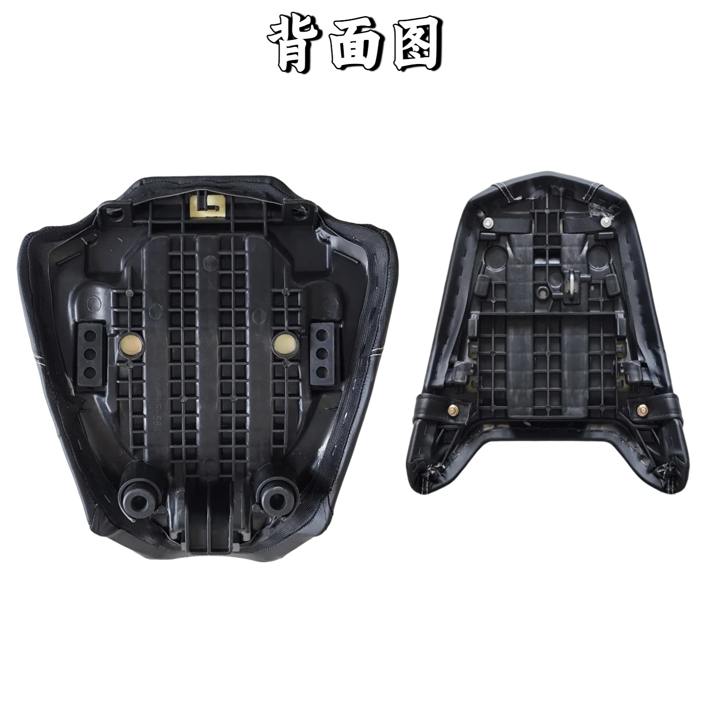 Suitable for Honda CB650R CBR650R 19-23 models; adjustable front and rear seat height for modification. Front leather seat