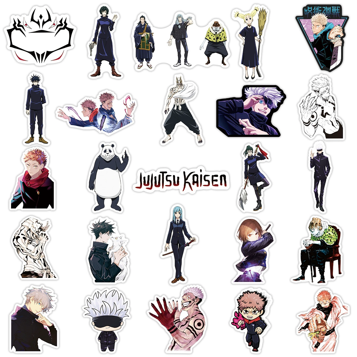 Ретроотражающий Jujutsu Kaisen, шлем, держатель для телефона, чехол для телефона, декор, наклейки, граффити, ручная работа