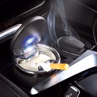 Lid, Led Light, Creative | Car ashtray