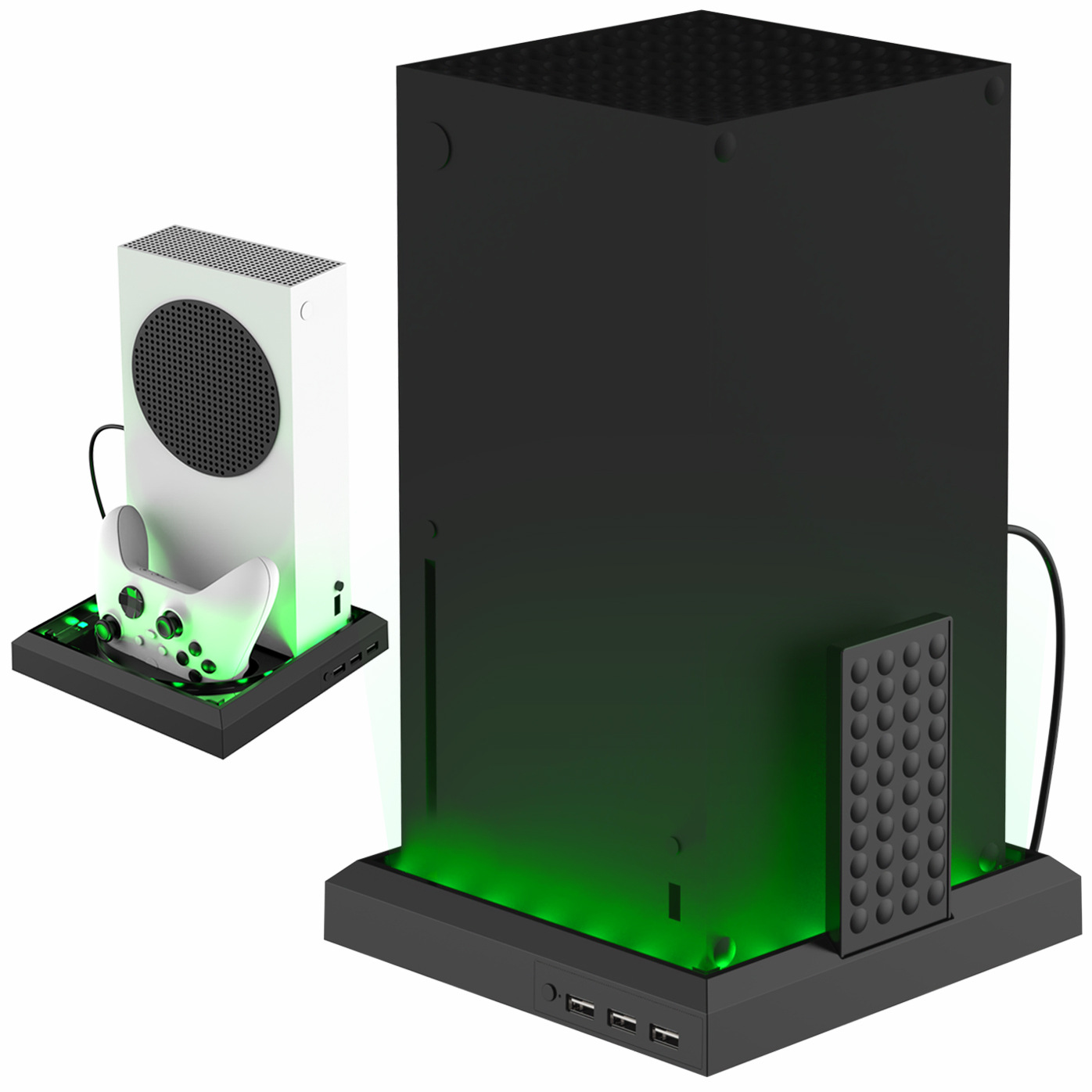 XBOX SERIES X/S mango de acogida faro efecto RGB colorido luminoso base juego accesorios periféricos