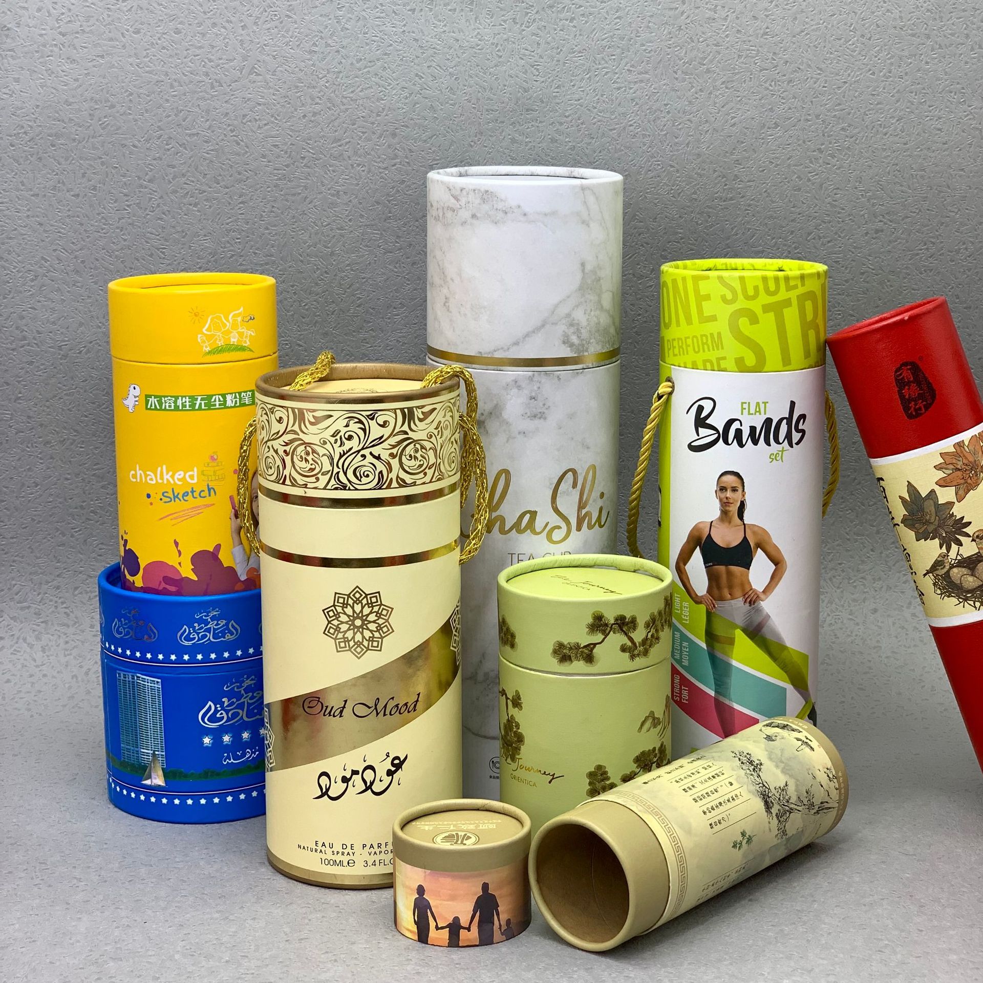 厂家批发圆形牛皮纸筒纸管包装盒定 做食品牛皮茶叶纸罐包装定 制