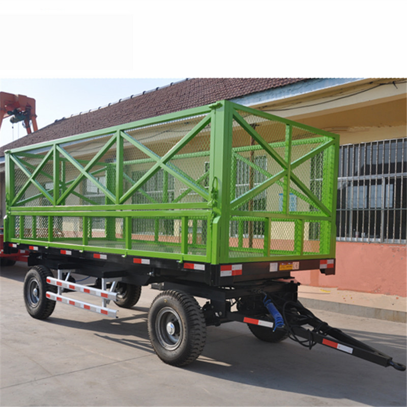 5吨农用拖车 自卸拖车 高护栏拖车 拖车底盘 自卸挂车 工具车