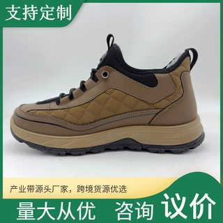 工装风男士防寒雪地靴防水抗寒厚底短靴 来样定制跨境货源直供