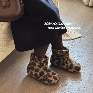 QQOͯЬ 2025�����¿ͯѩ��ѥ�n��Ůͯ�ӽqëëѥŮ����ů��ѥ