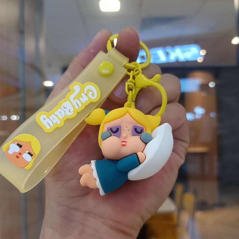 卡通哭娃钥匙扣眼泪娃娃公仔汽车钥匙链潮流情侣包包挂件礼品批发|undefined