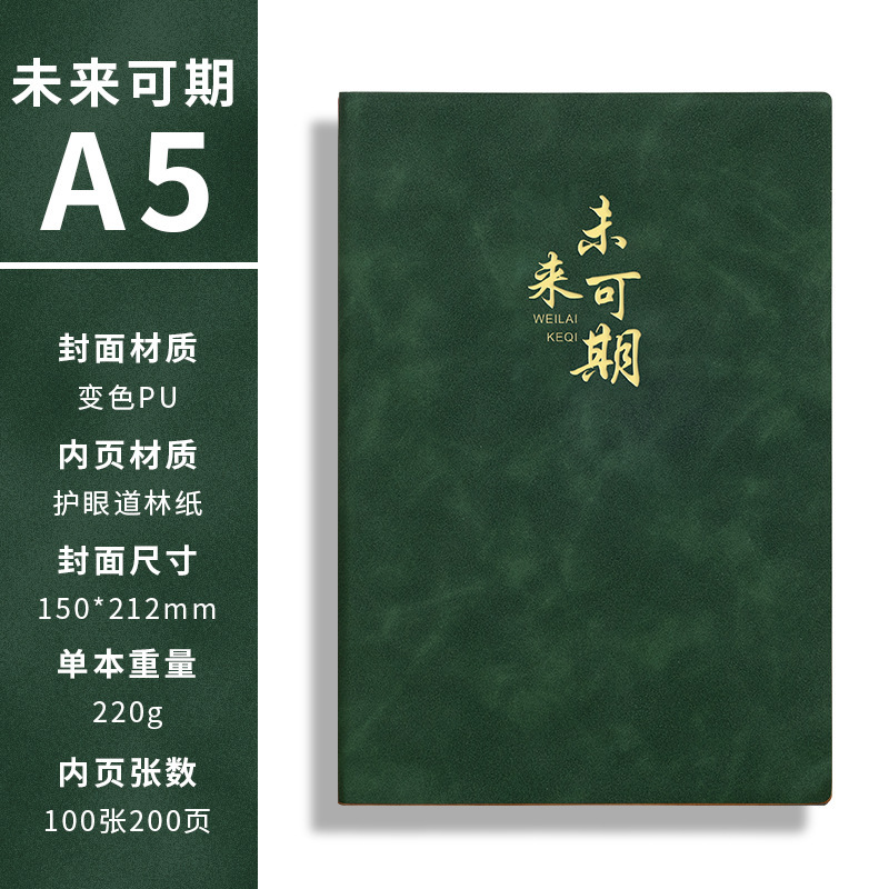 A5笔记本礼盒装羊巴皮高颜值本子和笔印logo商务记事本伴手礼定制|undefined
