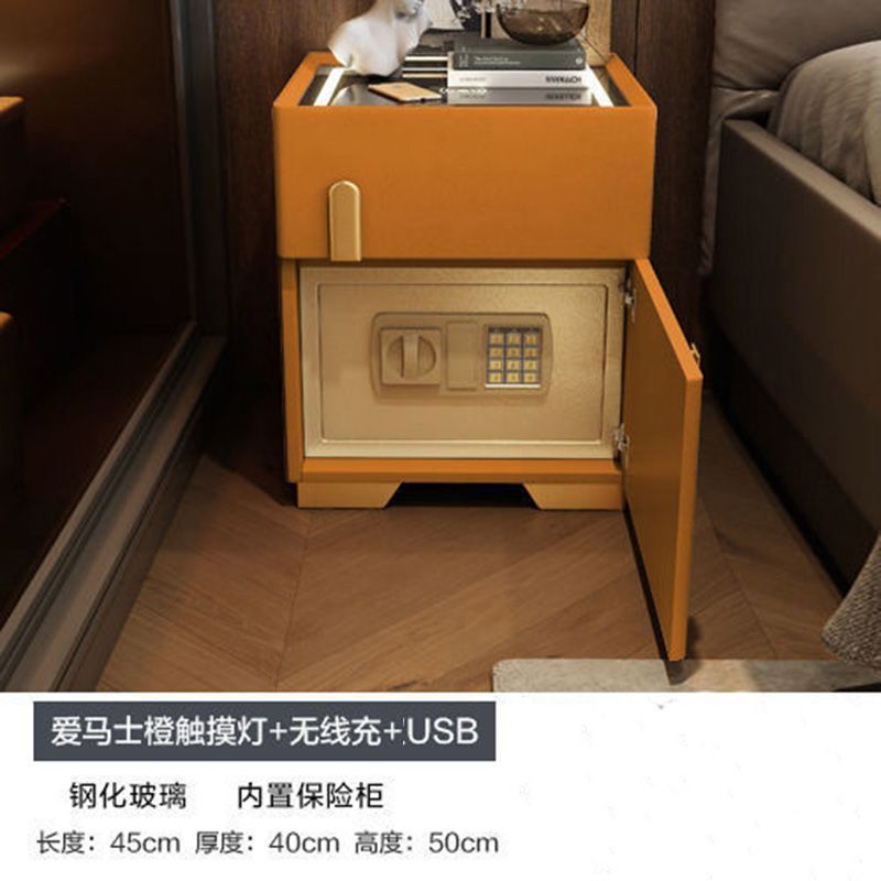 에르메스 오렌지 3색 조명 + 무선 + 듀얼 USB