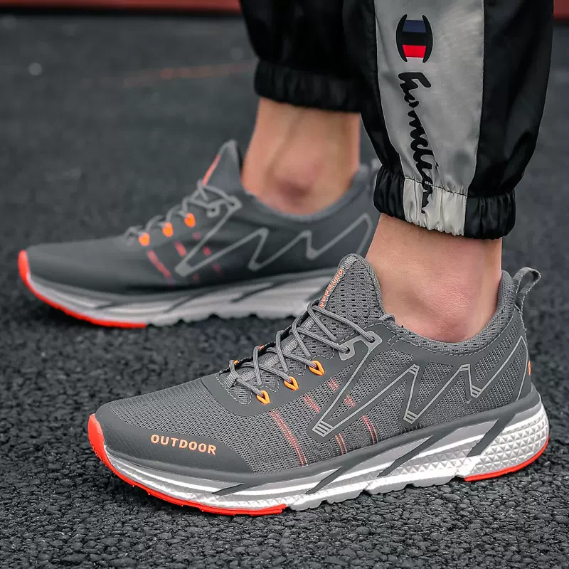 跨境轻便跑步鞋女登山鞋轻奢户外男鞋透气徒步鞋耐磨防滑越野跑鞋