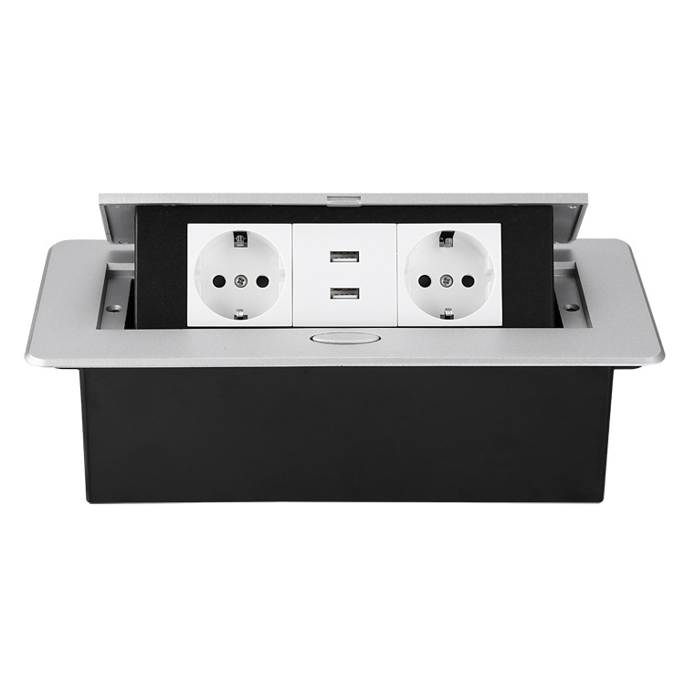 Type 45 European standard power socket cross-border export USB socket embedded in hidden conference desk desktop socket