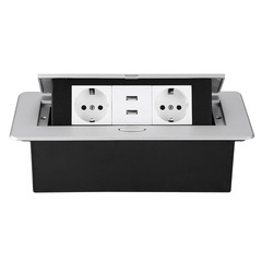 Type 45 European standard power socket cross-border export USB socket embedded in hidden conference desk desktop socket