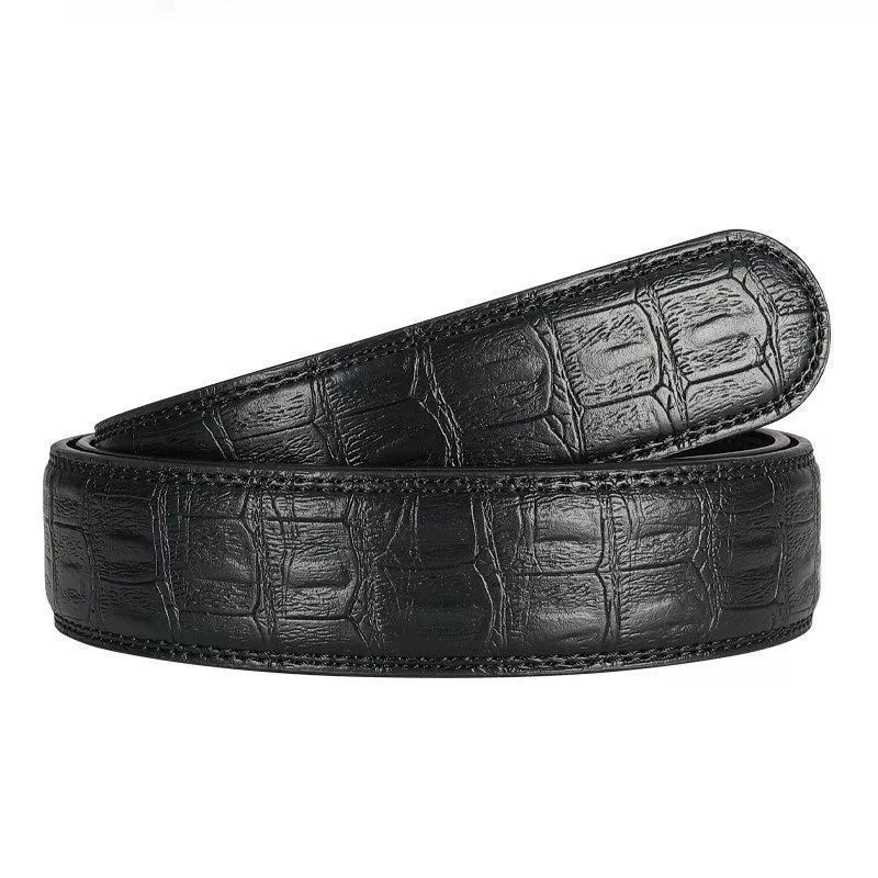 Men's leather buckle, trousers, waist belt, cowhide