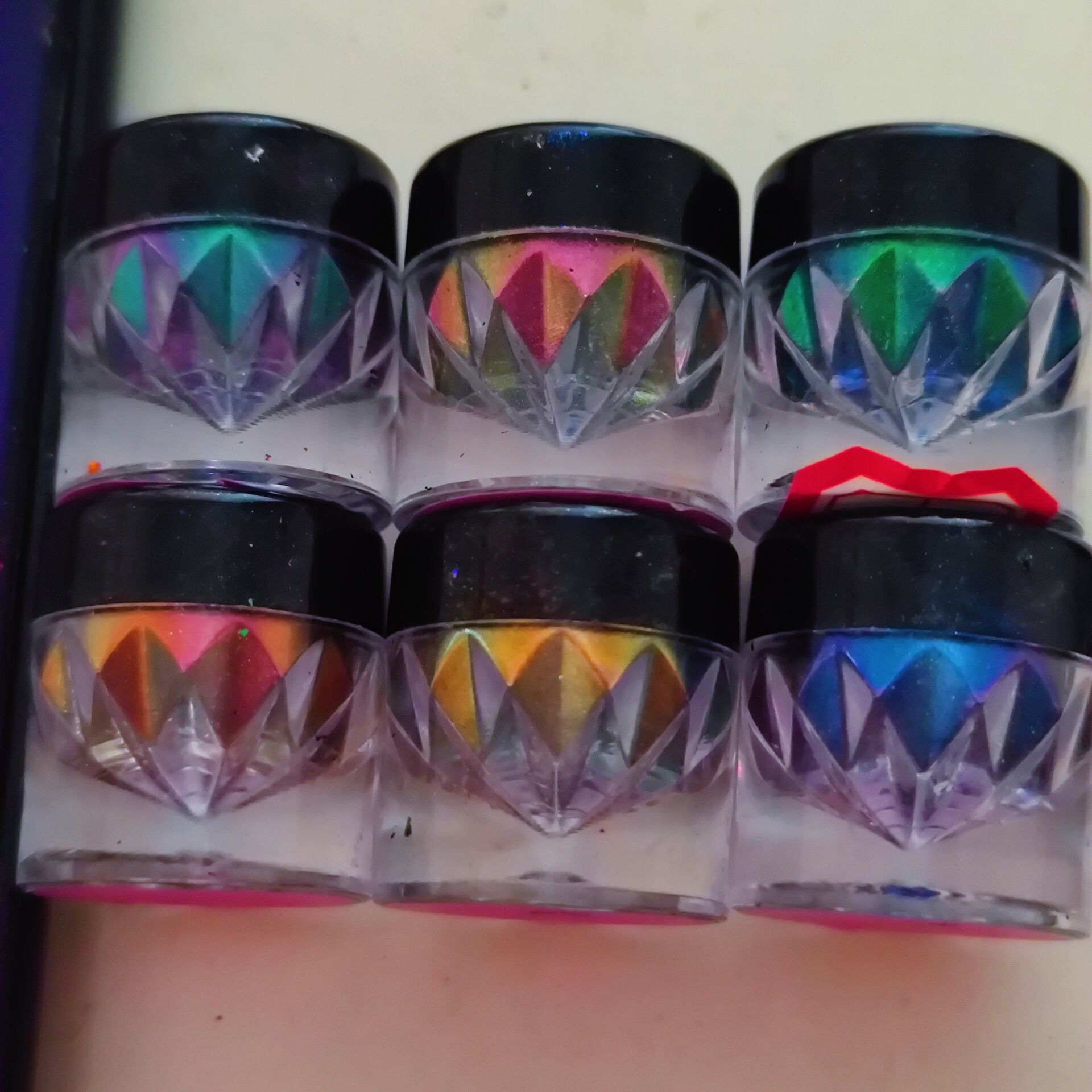 跨境亚马逊6色套装intense chameleon powder 0.5g高彩度变色龙粉