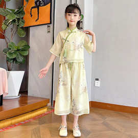 女童汉服套装2026夏装新款网红大儿童装女孩夏季国风衣服时髦洋气