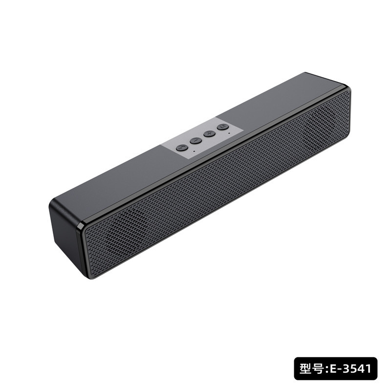 Altavoz Bluetooth inalámbrico, diseño de tira larga, altavoces duales, alto volumen, subwoofer, audio para el hogar, directo de fábrica, neutro.
