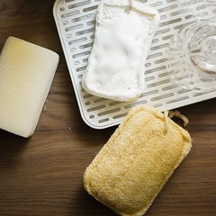 Natural loofah gourd mesh wood pulp cotton dishwashing pad household kitchen cleaning pot brush rag sponge block scrubber