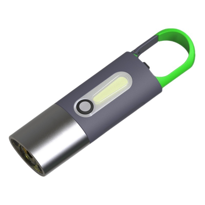 Mini multifuncional al aire libre portátil impermeable camping iluminación fuerte luz linterna recargable portátil llavero linterna