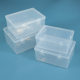 Wholesale transparent PP box plastic packaging empty box desktop storage box small objects finishing box rectangular parts box