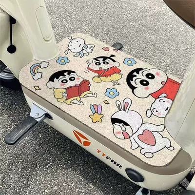 Electric vehicle foot mat, Cartoon Electric Vehicle Foot Pad Dirt - the-braid-was-new-to-report-3050cm-silk-circle-default-rectangle-needs-to-be-cut-by-yourself
