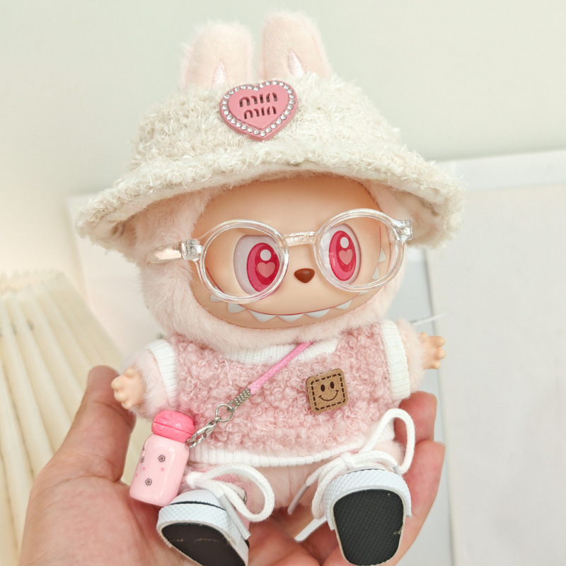 第一世代と第二世代のラブブベビー服ビニールブラインドボックスペンダントかわいいぬいぐるみ帽子服スーツアクセサリー|undefined