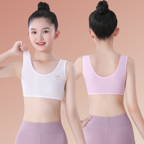 Girls underwear summer children's underwear developmental period primary school girls 6 to 12 years old girls vest stage one