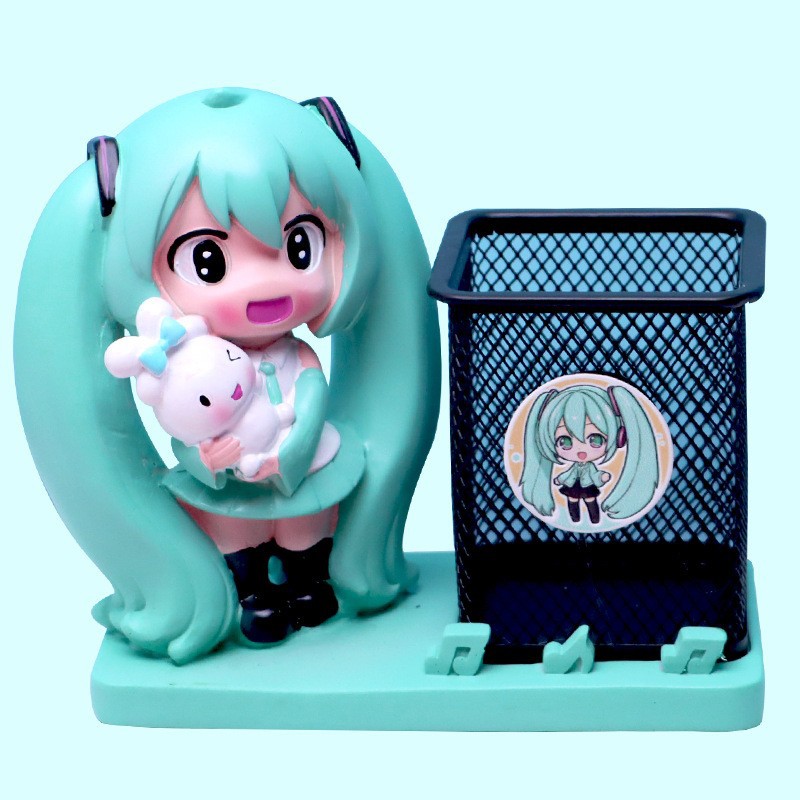 Regalo del día del niño Artesanía de resina Mbappesi C Luo Adornos Portalápices de fútbol Papelería