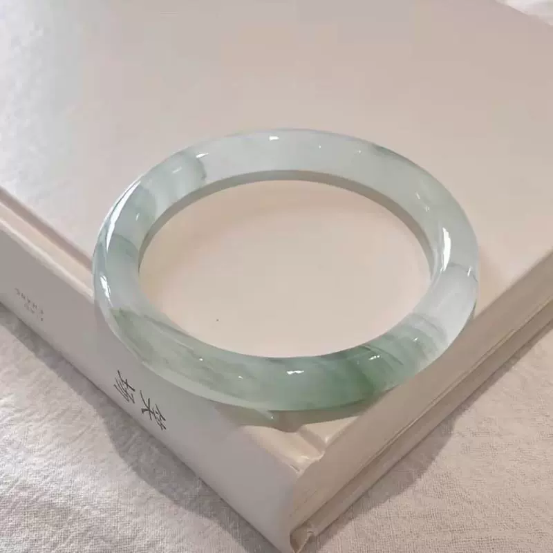 Ювелирные изделия, натуральный нефрит Синьцзян Тяньшань, круглый браслет, полугорный полуводный нефритовый браслет для подруги и мамы