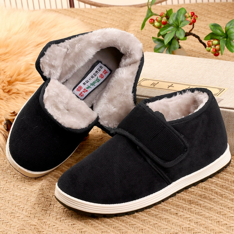 Старые пекинские туфли из ткани мужские зимние хлопковые туфли