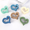 Matte hair accessory, ponytail heart shaped, crab pin, hairgrip, Korean style, internet celebrity