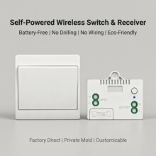 Household Wireless Kinetic Switch No Battery Remote Control
