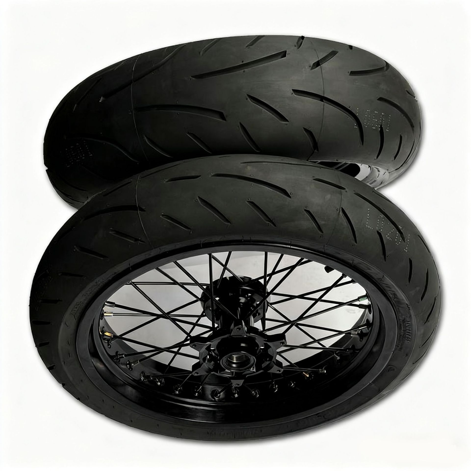 Modified Hengjian Ktm Cnc Rim 17 Aj1 Kevi K16 Off-Road Motorcycle Semi-Hot-Melt Slick Tire Hub Assembly
