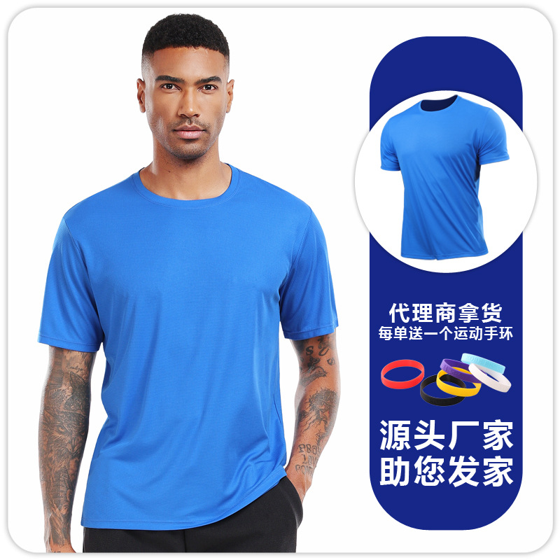 Hombres correr maratón camiseta de mangas cortas secado rápido transpirable blusa cuadrada ligera suelta ropa de yoga fitness