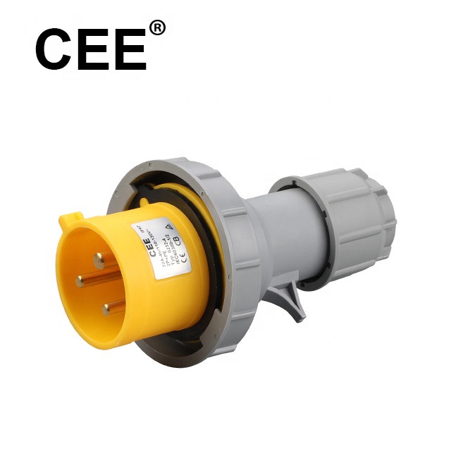 CEE-0132-4/0232-4黄色16A 110-130V IP67 2P+E工业插头插座航空