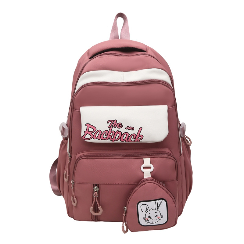 Mochila Venta directa de fábrica Mochila doble de conejo de gran capacidad Mochila escolar para estudiantes de secundaria y preparatoria Mochila linda para niñas