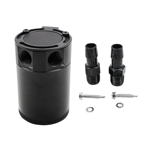Auto parts two-hole breathable oil pot with air filter car modified oil breathable pot high double flow channel exhaust gas circulation pot