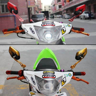 Motorcycle rearview mirror | reflector, rear view mirror, rear